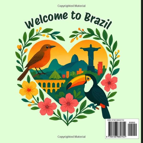 Brazil Coloring Book – Easy & Relaxing Iconic Landmarks, Wildlife & Tropical Scenes for Kids, Teens & Adults | Cute Travel Gift for Brazil Lovers image 3