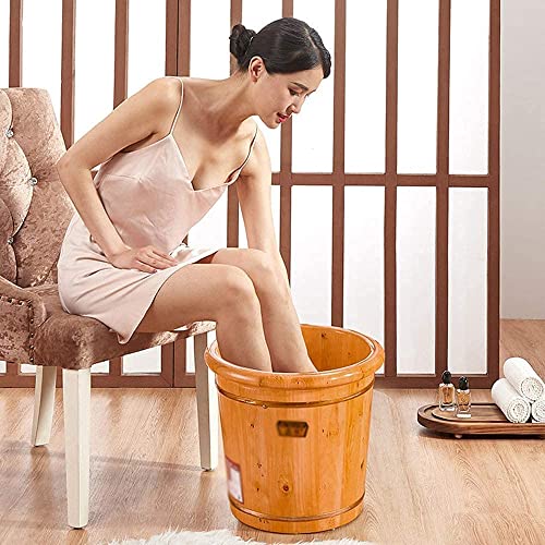 Barril de pedicura de madera Katzowen para spa de pies miniatura 5