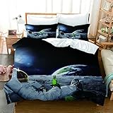 Conjunto de combinación: espacio estilo 1 funda nórdica + 2 fundas de almohada. Estilo simple, este producto es más suave, le da la experiencia de sueño más suave y cómoda.