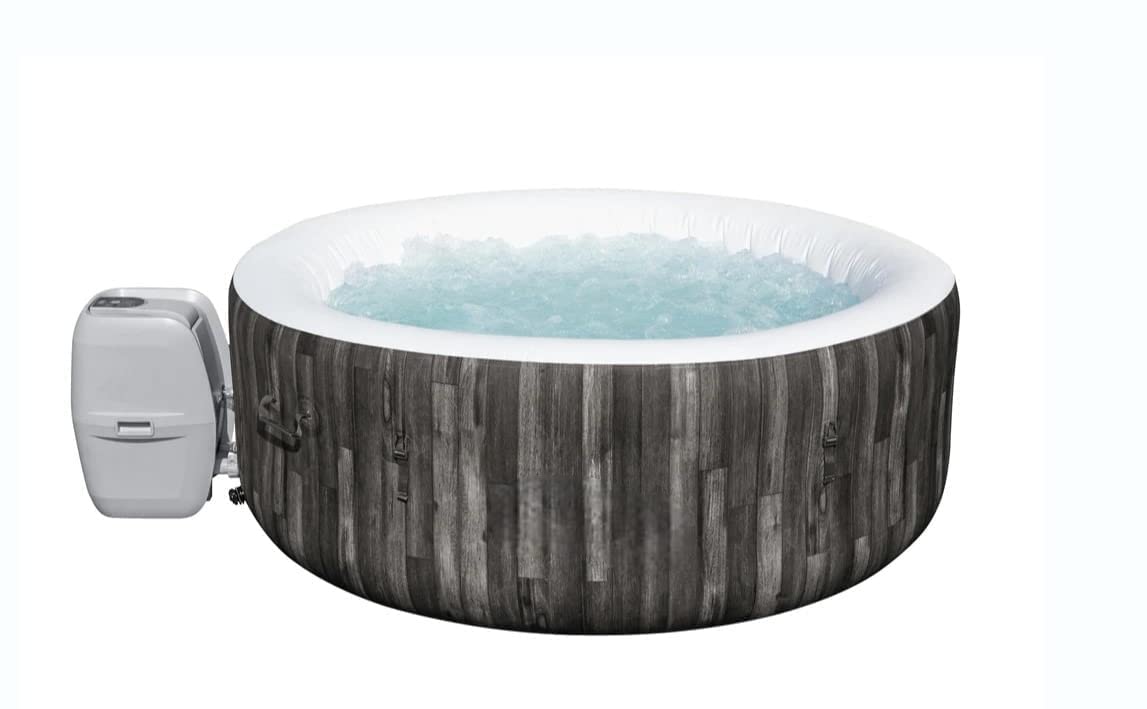 Generic Pool Bahamas Portable Hot Tub with AirJets, 71" x 26", Round, Grey, 4 Seater, PVC, 72L, Hot Tub