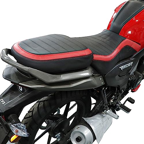Image of TVS Seat Cover for Sweat Free Comfortable Riding| Nylon Thread Stitching for Strength| Bike Riding Accessories|Heat & UV Ray Protection|Enhanced Tear Resistance