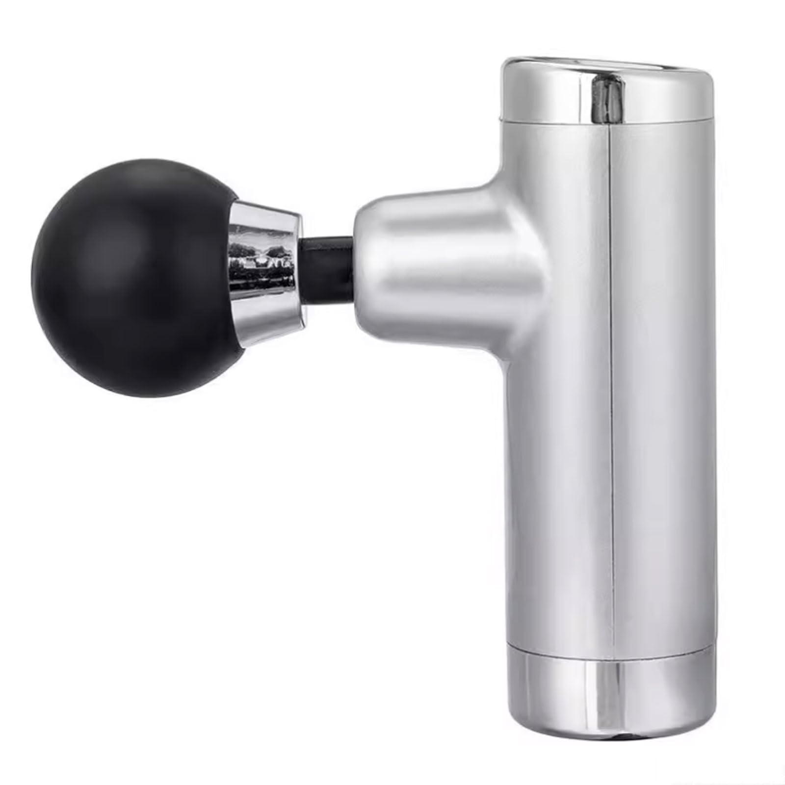 Portátil Pistola de masaje de plástico con 5 velocidades, masajeador de percusión inalámbrico compacto for cuerpo, piernas, hombros y espalda. poderoso(Silver)