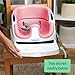 Ingenuity Baby Base 2-in-1 Booster Feeding and Floor Seat with Self-Storing Tray - Peony