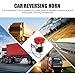 FOYTOKI Car Reverse Horn Backup Alarm 12V Truck Siren Electric Beeper Reversing Warning for Commercial Vehicles and Motorcycles
