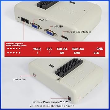 EMMC-Nand Flash Extremely Fast Universal Programmer RT809H Programmer LCD Computer Car MCU Mobile Phone Font Burner