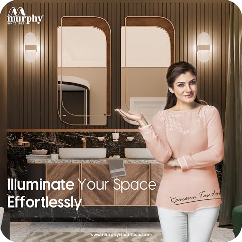 Image of Murphy Frost Beam Wall Light | Pack of 2 (2-Year Warranty) | Warm White Glow | Acrylic + Aluminium Oval Wall Highlighter |Premium Aluminium Finish