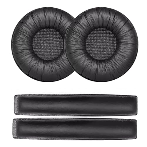 INF Ohrpolster und Bügelpolster für Kopfhörer Sennheiser PX100/200/100-II, Exakte Passform, Verbessertes Klangerlebnis, Leder, weicher Schaumstoff
