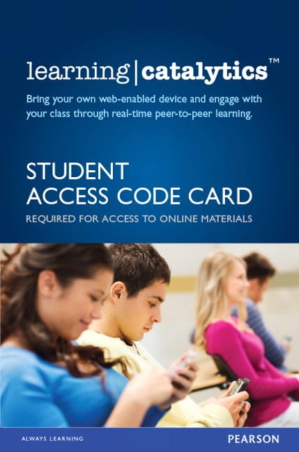 Learning Catalytics -- Access Card (12-month access) 1st Edition