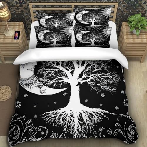 Housse de couette lune 3D抗皱透气超软单人被套 microfibre résistante avec fermeture éclair