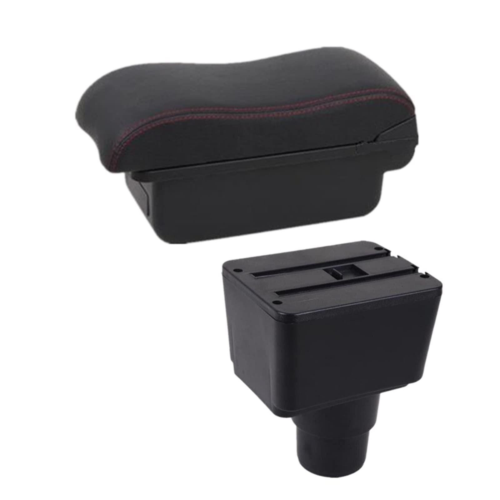 Baiqimv For Ford For EcoSport 2018-2023 Armrest Box Car Armrest Box Central Storage Box Retrofit With USB Car Accessories