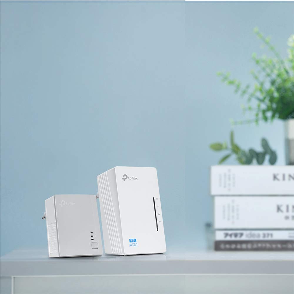 TP-Link TL-WPA4220 Kit - 2 Adaptadores de Comunicación por Línea Eléctrica (WiFi AV 600 Mbps, Extensor, Repetidores de Red, Amplificador y Cobertura Internet, 3 Puertos, Cable Ethernet), Color Blanco — view 5