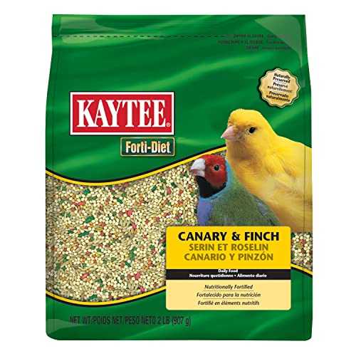 Kaytee Forti-Diet Pet Canary and Finch Bird Food, 2 lb - image 1