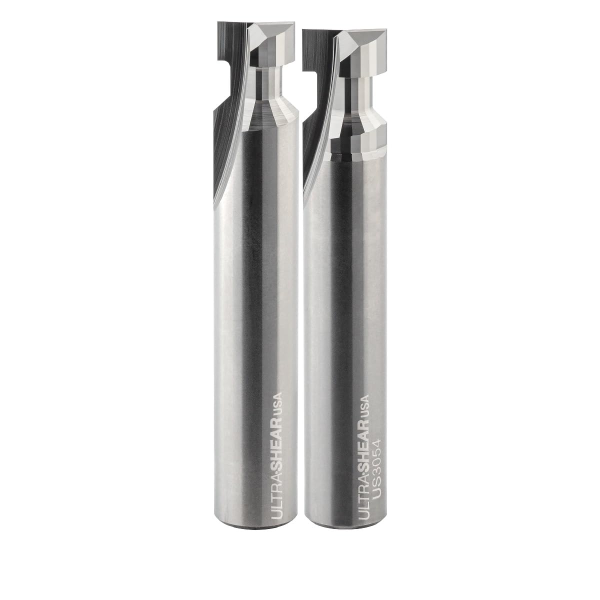 Ultra-Shear T-Slot Router Bit Set, for Track Saw Track Clamp Slots and 7/16 Hex Head 1/4-20 Hardware Slots, USA Made - USTSSC-2PC
