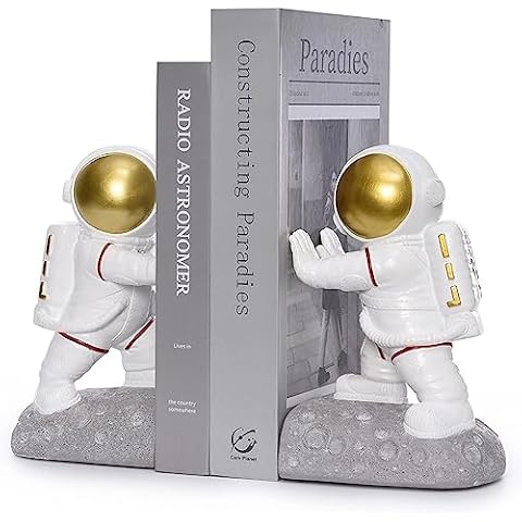 Decorative Astronaut Bookends for Home Office Cover