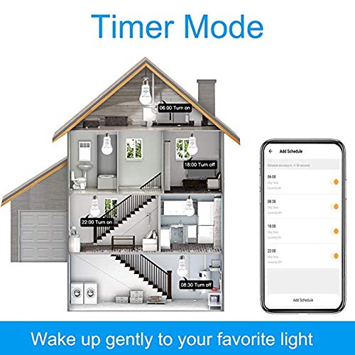Image of Protium Smart WiFi RGB Bulb, Compatible with Alexa Google Home and IFTTT (7W), Silver
