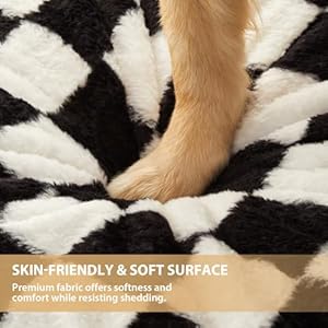 RRPETHOME Dog Bed Large Sized Dog Bed, Waterproof Dog Bed for Medium,Large, Extra Large Size Dogs, Dog Crate Furniture with Non-Slip Bottom, Checkered Dog Bed with Washable Cover (Black&White) RRPETHOME Dog Bed Large Sized Dog Bed Waterproof Dog Bed for MediumLarge Extra Large Size Dogs Dog Crate Furniture with Non Slip Bottom Checkered Dog Bed with Washable Cover BlackWhite