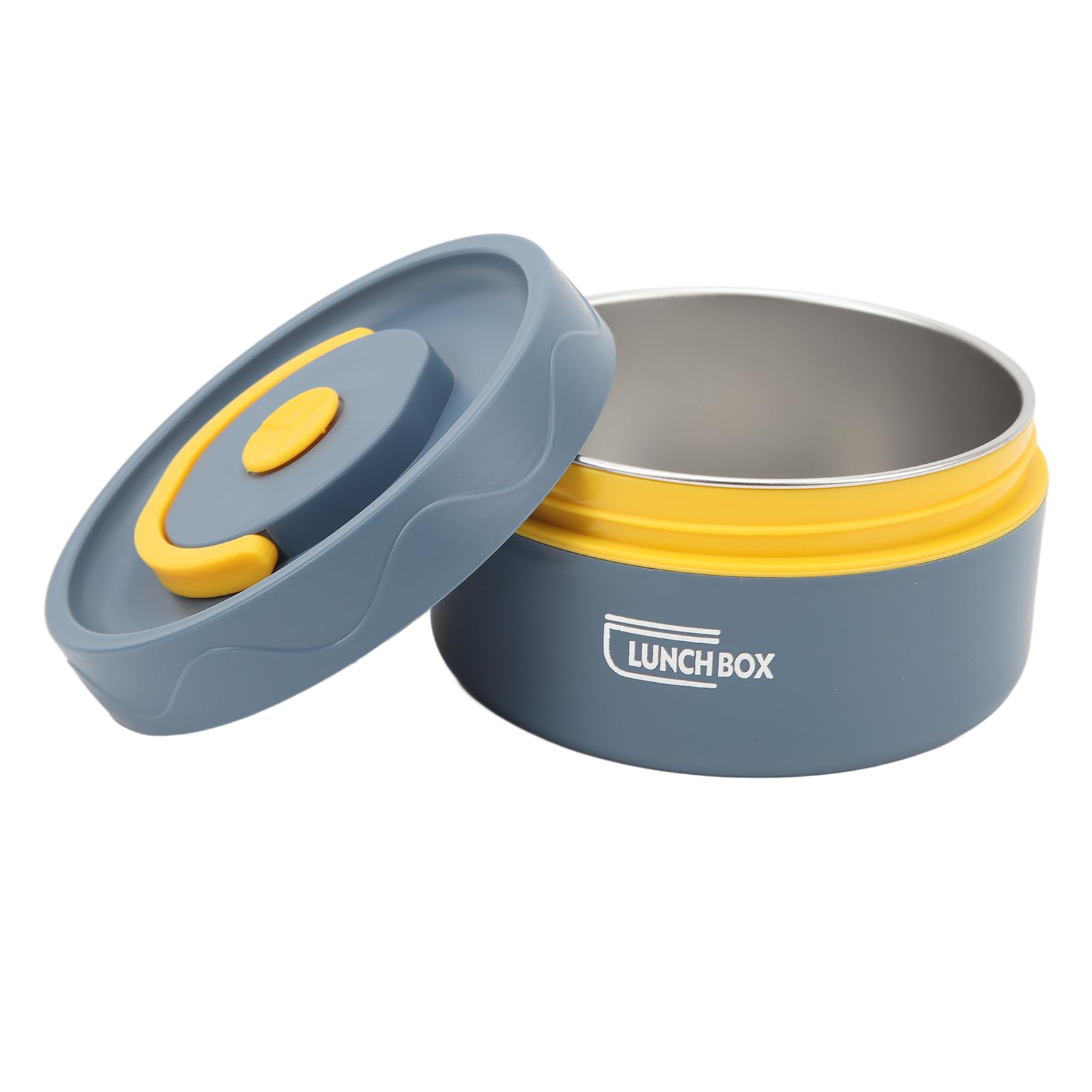Cocoarm Pentola Termica 440ml Contenitore Termico per Pranzo in Acciaio Inossidabile 304 Barattolo per Alimenti Rotondo a Doppio Strato con Coperchio Sigillato Ritenzione del Calore per Pasti (Stile