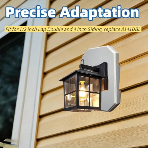 Éclairage extérieur blanc durable avec plaque de montage pour tour double rigide
