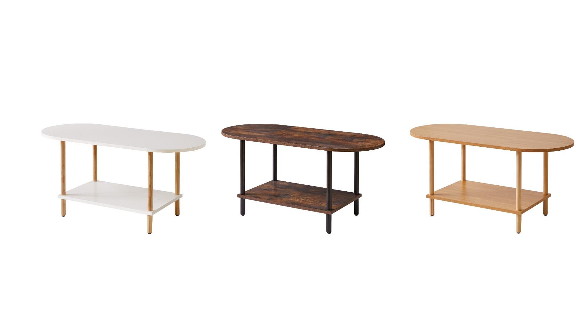 Amazon.com: Aibiju Wooden Tea Table Small Coffee Table, 2 Tier