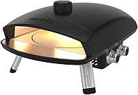 Vista 10 de Nexgrill Ora Horno de Pizza Portátil de Sobremesa a Propano de 16", 24,000 BTUs, Cocinador de Pizza a Gas Portátil con Patas Plegables, Piedra