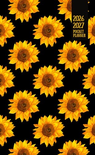 2026-2027 Pocket Planner: Sunflower 2-Year Monthly Mini Calendar Book (Jan '26-Dec '27) image 2