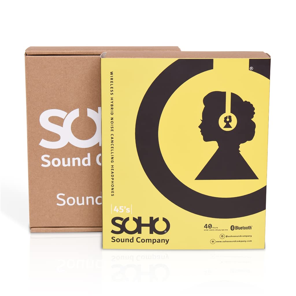 Soho Sound 45's Bluetooth Headphones - Black