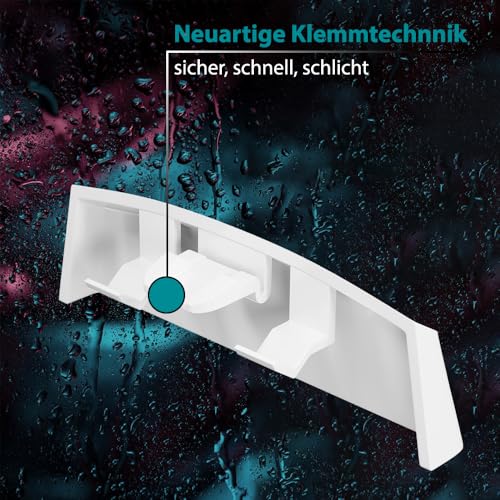 VOOXA 25 Stück Fenster Wasserschlitzkappen 45mm Weiß RAL 9016 für Schlitzfräsungen von 29-33 x 4,6-5 mm