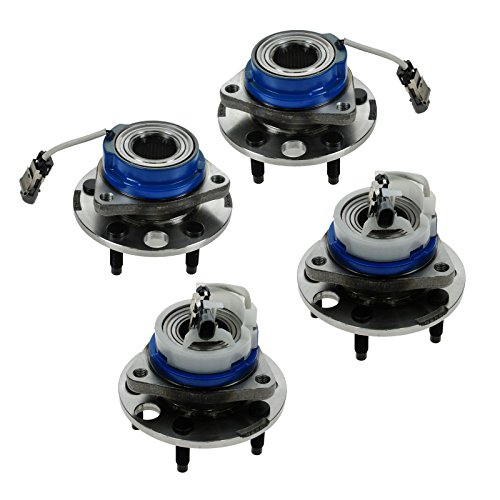 Image of TRQ 2 Piece Front Rear Wheel Bearing & Hub Assembly Set Compatible with 2002 Buick Rendezvous 2005 Terraza Chevrolet Uplander Venture 2002-2004 Oldsmobile Silhouette 2001-2005 Pontiac Aztek Montana S