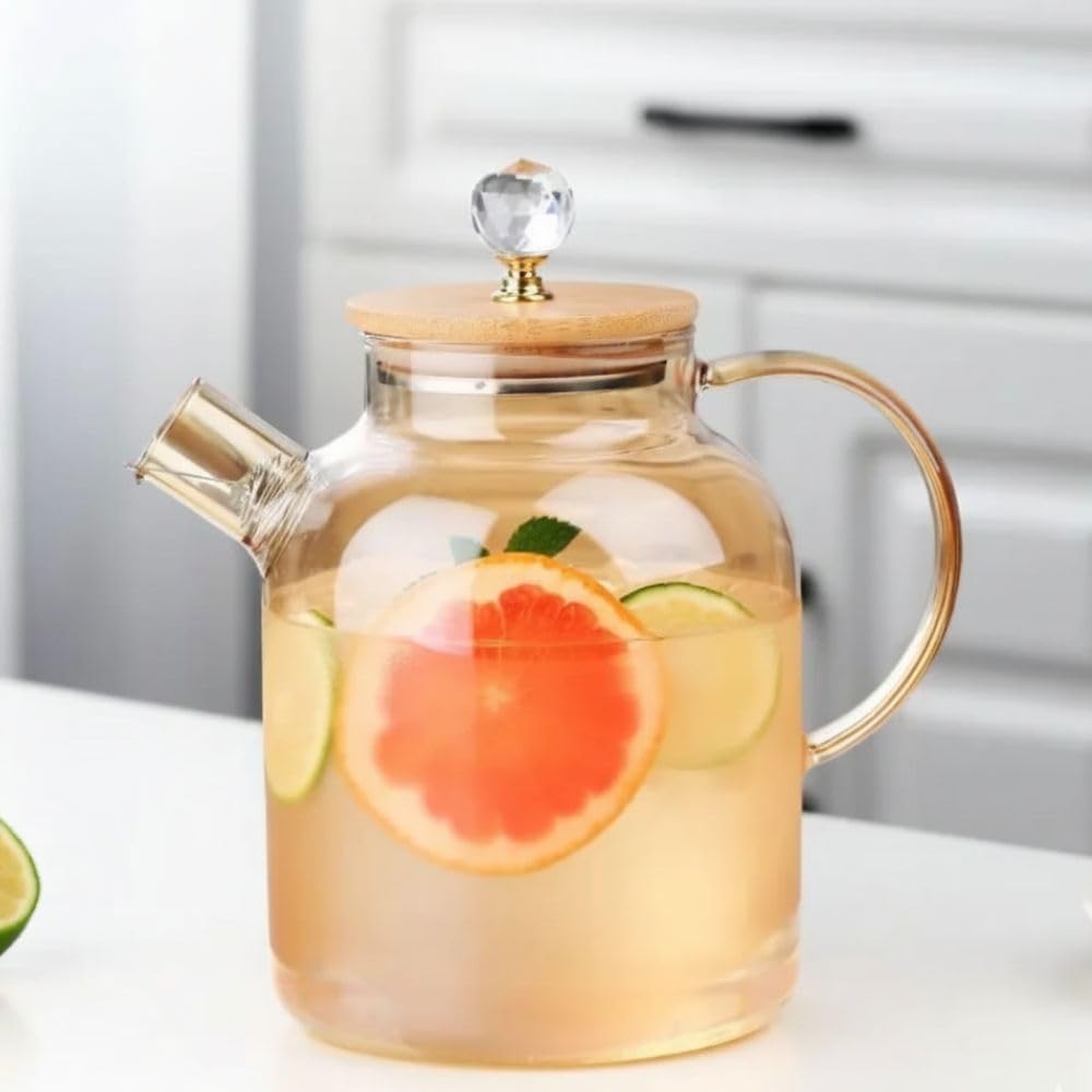 PrimeWorld Glass Teapot with Infuser - 1000ml -3