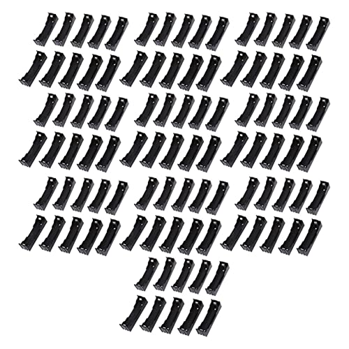 100 pezzi nero aperto supporto batteria per 3.7 V 18650