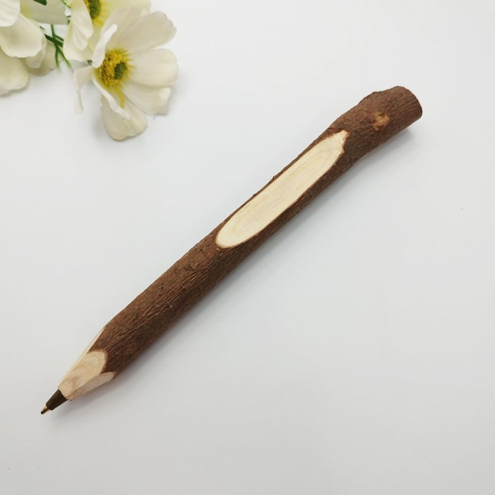 Amazon.com : SKKSTATIONERY 12 Pcs Real Wooden Ballpoint Pens