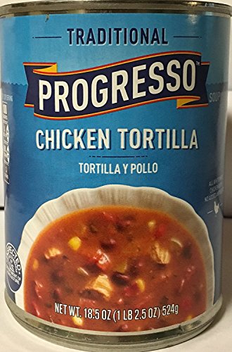 Image of Progresso Traditional Chicken Tortilla Soup 18.5oz Can (Pack of 2)