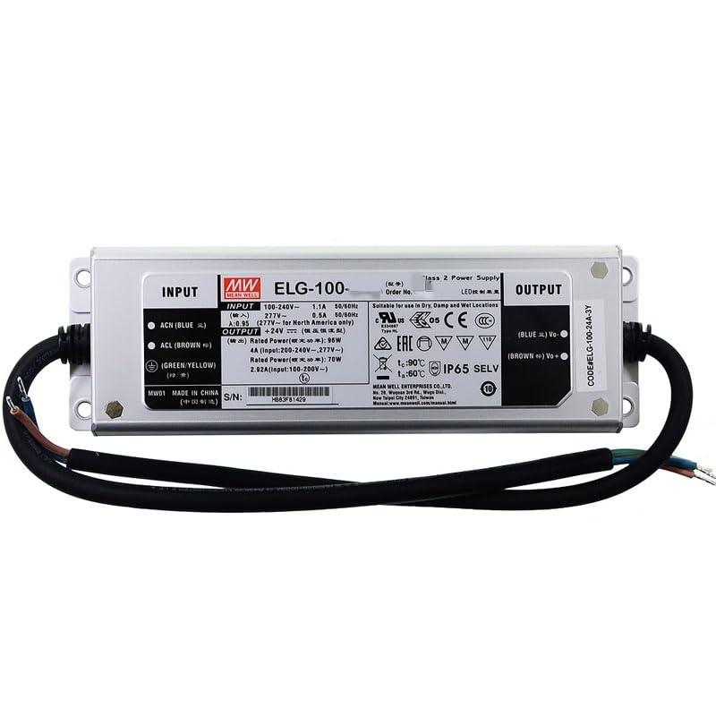 Driver LED ELG 100W 1050mA transformateur étanche IP67 pour éclairage extérieur - 2
