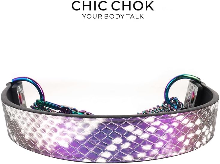 Breathless Choker Necklace Genuine Leather Choker Collar Slip Chain Necklace for Women Men