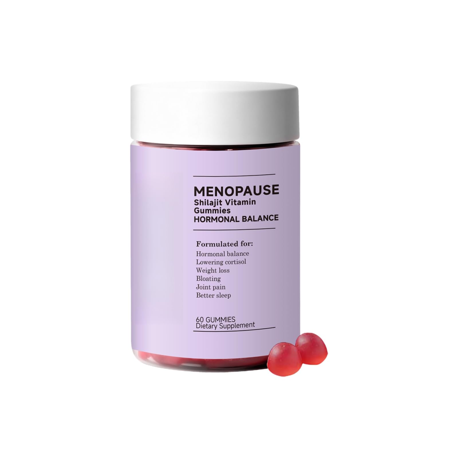 Gomitas De Equilibrio For Mujeres For Apoyo Hormonal Y Aumento Energía, Comodidad Natural For La Menopausia, Delicioso Sabor A Bayas, Bienestar Diario, 60 Unidades(1PCS)