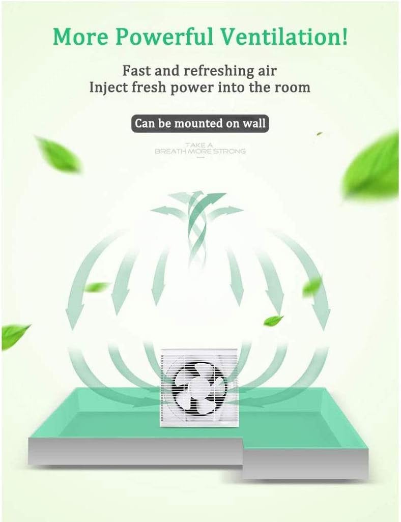 Powerful Bathroom Extractor Exhaust Fan Ventilating Strong For Kitchen Toilet Window Ventilation Fans Duct Wall