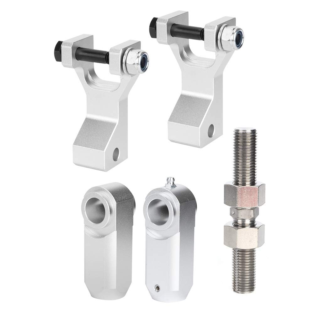 Kit di abbassamento del telaio, kit di collegamenti di abbassamento delle cadute regolabili adatto per Raptor 350 350R 660 660R 700 700R(Argento)