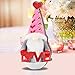 Décorations en Peluche Saint Valentin Gnome, Valentin de la Saint-Valentin Gnome, Décoration de Saint Valentin, Poupée en Peluche Tricotée Sans Visage Motif Coeur, Cadeau Saint Valentin, 29x14cm
