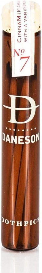 No.7 Cinnamon Wooden Toothpicks Cinnamon! Cinnamon Infused Flavored Toothpicks! Essence Of have a warm, spicy and sweet flavor with a hint peppermint! Great Gift For Men & Women