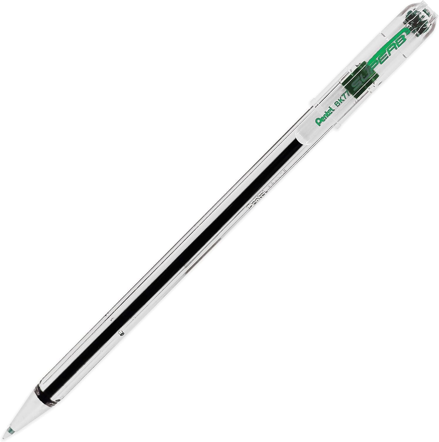Pentel 0.7 mm Superb Ballpoint Pen with Oil Based Ink Slim Barrel - Green