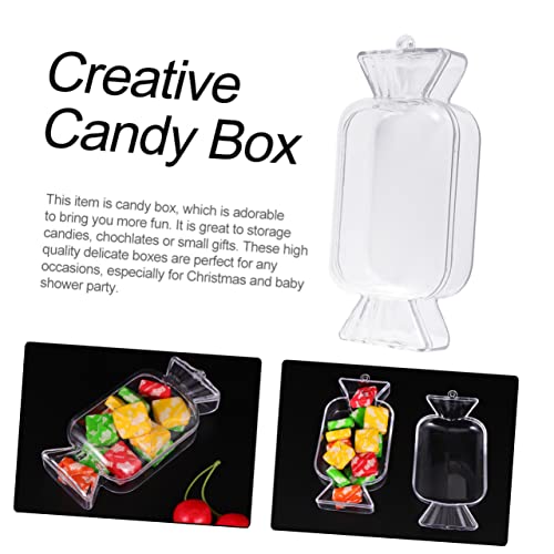 Gadpiparty 12Pcs Party Candy Box Hard Plastic Candy Box Christmas Gift Box Halloween Candy Box Candy Gift Box Decorative Gift Box Clear Container Birthday Candy Containers Snack Serving Tray #TOP3