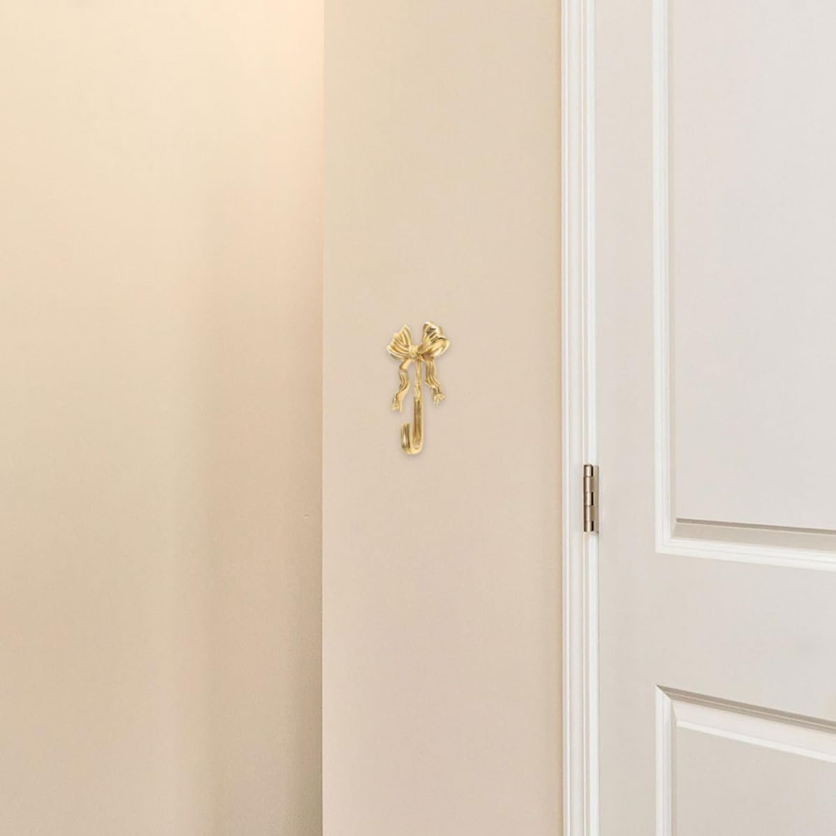 Ganchos de Pared de Latón, 2 Piezas, Dorado, para Colgar