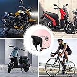 Lightweight Motorcycle Helmet - Half Face Moped Helmet - Racing Headgear Protective Gear with Visor for Sportbike Riding Scooter Adventure Commuting Women Men - Image 4