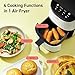 COSORI Small Air Fryer Oven 2.1 Qt, 4-in-1 Mini Airfryer, Bake, Roast, Reheat, Space-saving & Low-noise, Nonstick and Dishwasher Safe Basket, 30 In-App Recipes, Sticker with 6 Reference Guides, White