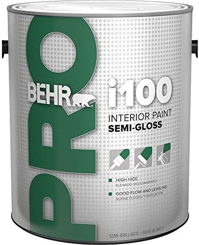 1 gal. i100 White Base Semi-Gloss Interior Paint PR17001