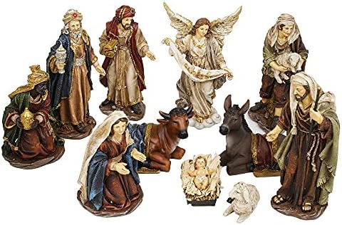Natività 11 pz in resina 30 cm | Mazzeo Christmas