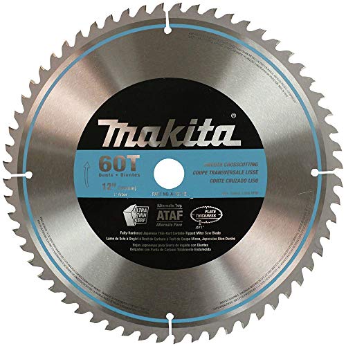 Makita A-93712 12-Inch 60 Tooth Micro Polished Mitersaw Blade , Silver