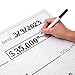 Sustainable Greetings Reusable Giant Paper Check - 30 x 16 in Multicolor Dry Erase Board - Oversized Novelty Gag Gift & Giant Check for Fundraisers & Awards