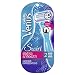 Gillette Venus Women's Swirl 5 Blade Flexiball Razor with 2 Refills, Blue