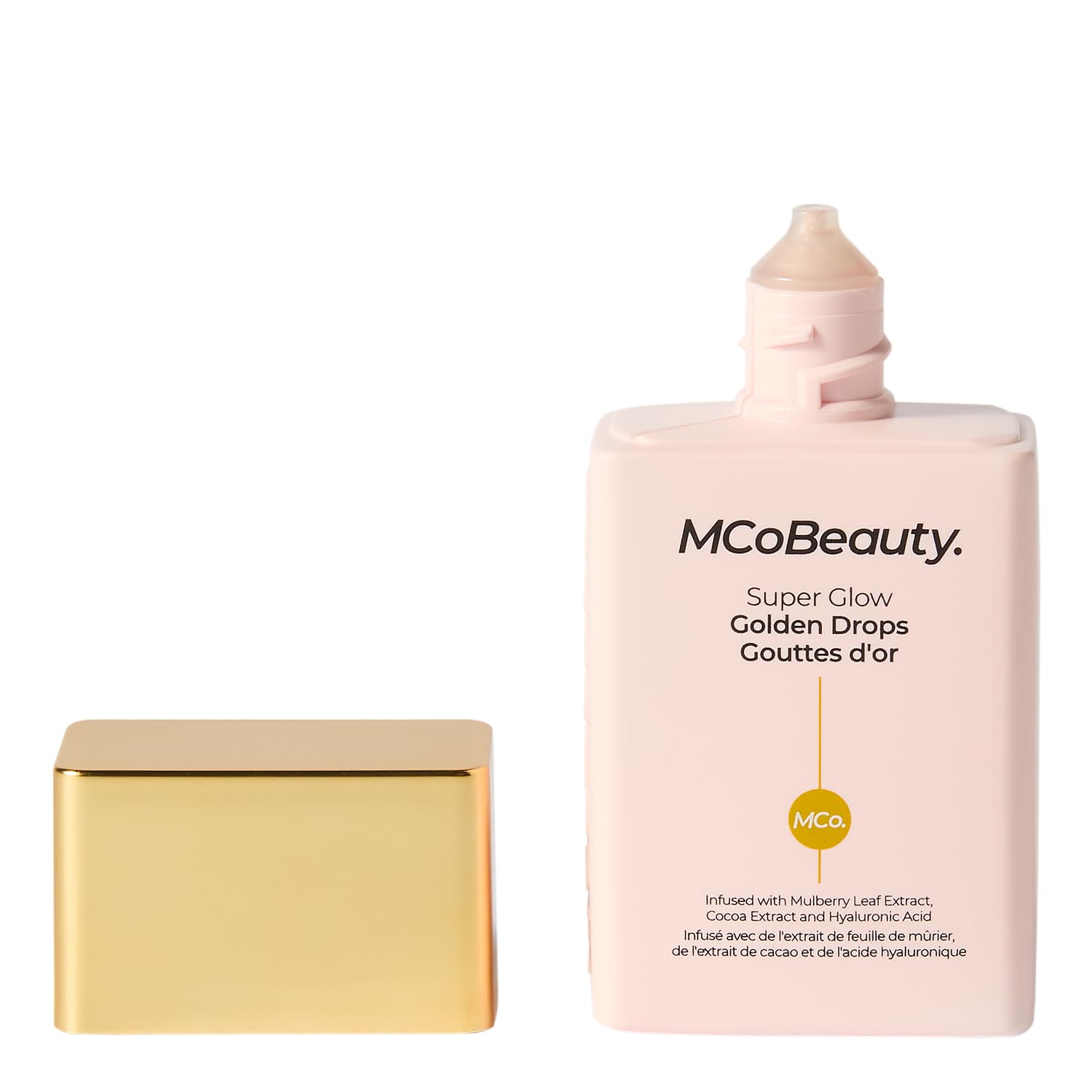 MCoBeauty, Super Glow Golden Drops, Gold Shade, Liquid Highlighter Makeup, Multi-Tasking Shimmer Drops with Hybrid Formula